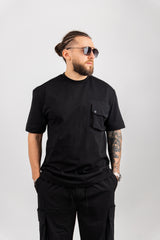 TRICOU PREMIUM NEGRU "THE POCKET"
