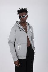 HANORAC CU FERMOAR GRI "RISE AGAIN"