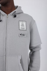 HANORAC CU FERMOAR GRI "RISE AGAIN"