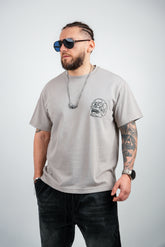 TRICOU PREMIUM GRI "SKULL"
