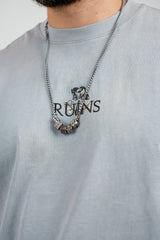 TRICOU PREMIUM GRI "THE RUINS"