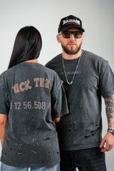 TRICOU PREMIUM GRI INCHIS "FUCK THAT"