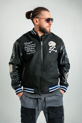 GEACA BOMBER NEGRU "WILD GARAGE"