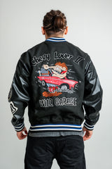 GEACA BOMBER NEGRU "WILD GARAGE"