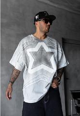 TRICOU PREMIUM GRI "STAR POWER"