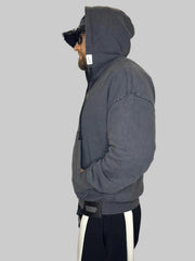 BADASS Titan Zipper Hoodie – Washed Black