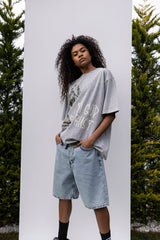 TRICOU PREMIUM PRESPALAT GRI "IN GOD WE TRUST"