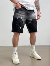 PANTALON SCURT DENIM SPLASH GRI INCHIS
