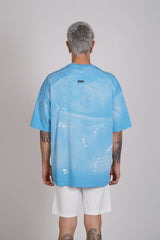 TRICOU PREMIUM ALBASTRU "WHAT ECHOES"