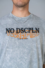 TRICOU PREMIUM GRI "NO DISCIPLINE"