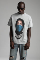 TRICOU PREMIUM GRI "MASKED CHAIN"