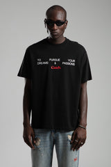 TRICOU PREMIUM NEGRU "DREAMS AND PASSION"