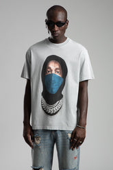 TRICOU PREMIUM GRI "MASKED CHAIN"
