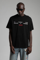 TRICOU PREMIUM NEGRU "DREAMS AND PASSION"