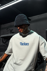 TRICOU PREMIUM ALB "THE STARS"