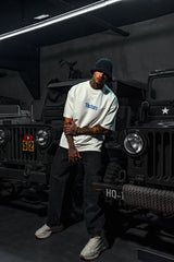 TRICOU PREMIUM ALB "THE STARS"