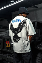 TRICOU PREMIUM ALB "THE STARS"