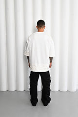 TRICOU PREMIUM ALB "LASER CUT"