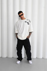 TRICOU PREMIUM ALB "LASER CUT"