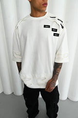 TRICOU PREMIUM ALB "LASER CUT"