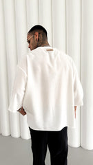 TRICOU PREMIUM ALB"WHITE NOISE"