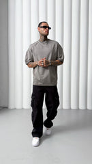 TRICOU PREMIUM NEGRU "SMOKE SIGNAL"