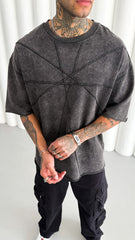 TRICOU PREMIUM GRI "GEOMETRIC FADE"