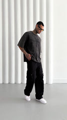 TRICOU PREMIUM GRI "GEOMETRIC FADE"