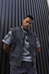 VESTA DENIM PREMIUM GRI PRESPALAT "SHADOW ARMOR"