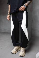 BADASS Black/White OVERSIZE Strike Pants