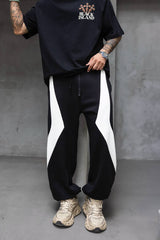BADASS Black/White OVERSIZE Strike Pants