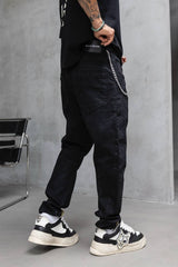 BLUGI NEGRI PREMIUM "BLACK TRAPERD DENIM"