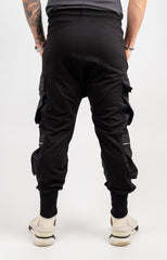 PANTOLON CU TUR CARGO NEGRU