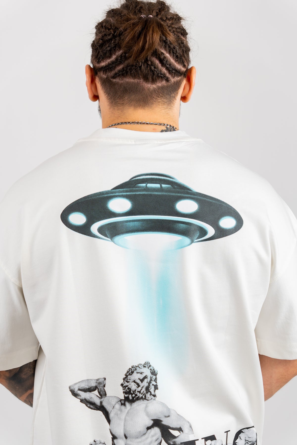 TRICOU PREMIUM ALB "U.F.O."