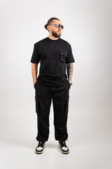 TRICOU PREMIUM NEGRU "THE POCKET"