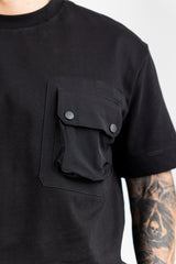 TRICOU PREMIUM NEGRU "THE POCKET"