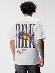 TRICOU PREMIUM ALB "SHAKUR"