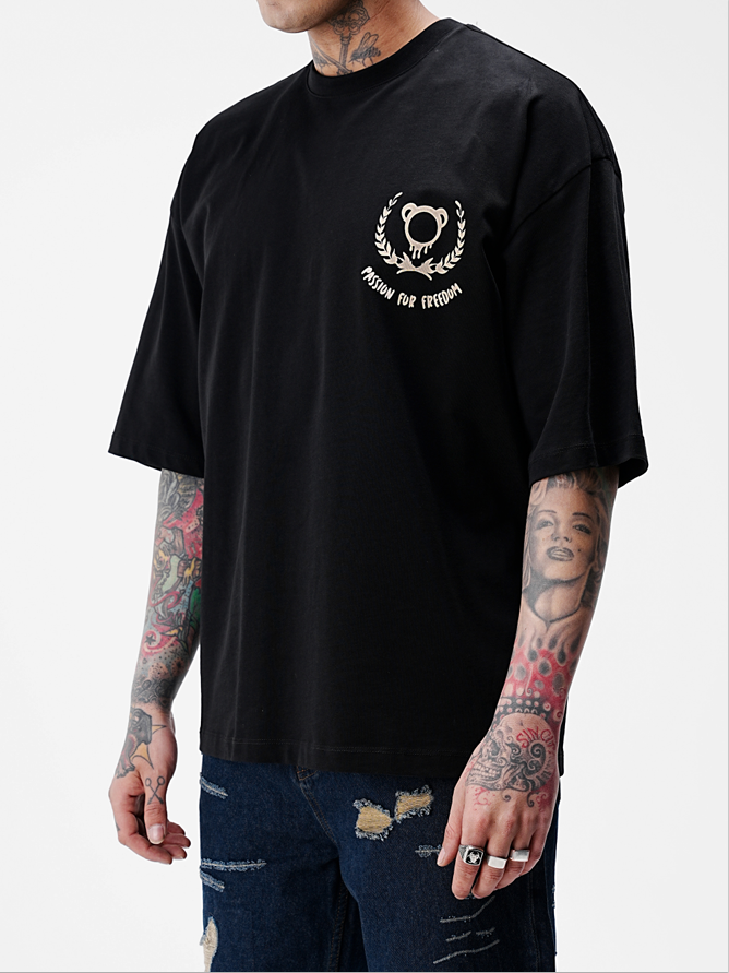 TRICOU PREMIUM NEGRU "PASSION"