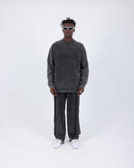 BLUZA OVERSIZE GRI PRESPALAT "MUTUAL RESPECT"