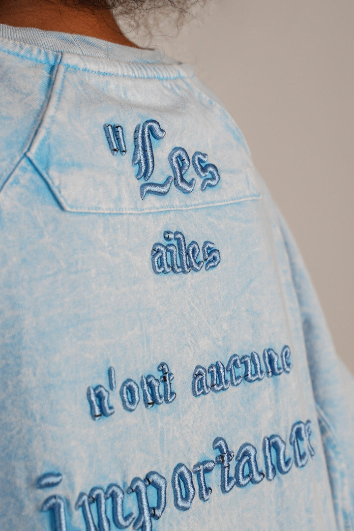 TRICOU PREMIUM ALBASTRU "LES IMPORTANCE"