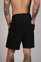 PANTALON SCURT BUMBAC NEGRU