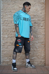 TRICOU PREMIUM ALBASTRU "NO WAY OUT"