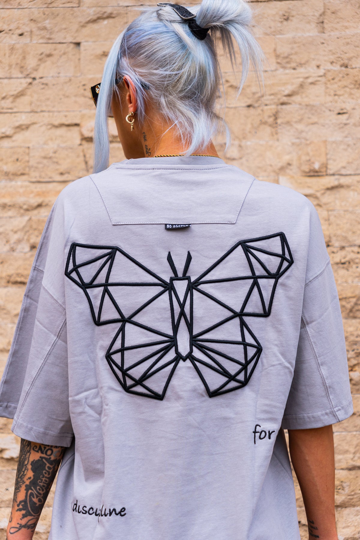 TRICOU PREMIUM GRI "BUTTERFLY"