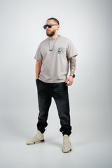 TRICOU PREMIUM GRI "SKULL"