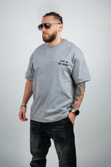 TRICOU PREMIUM GRI "LIFE IS THE MOMENT"