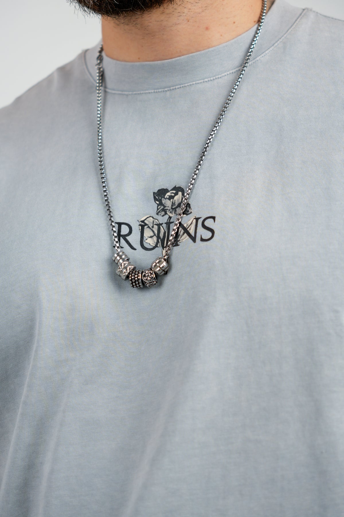 TRICOU PREMIUM GRI "THE RUINS"