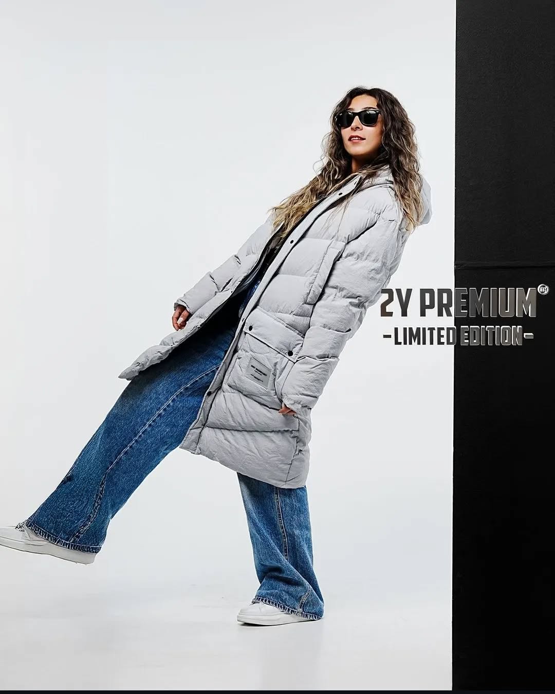 GEACA LUNGA UNISEX GRI CU GLUGA "BE YOURSELF"