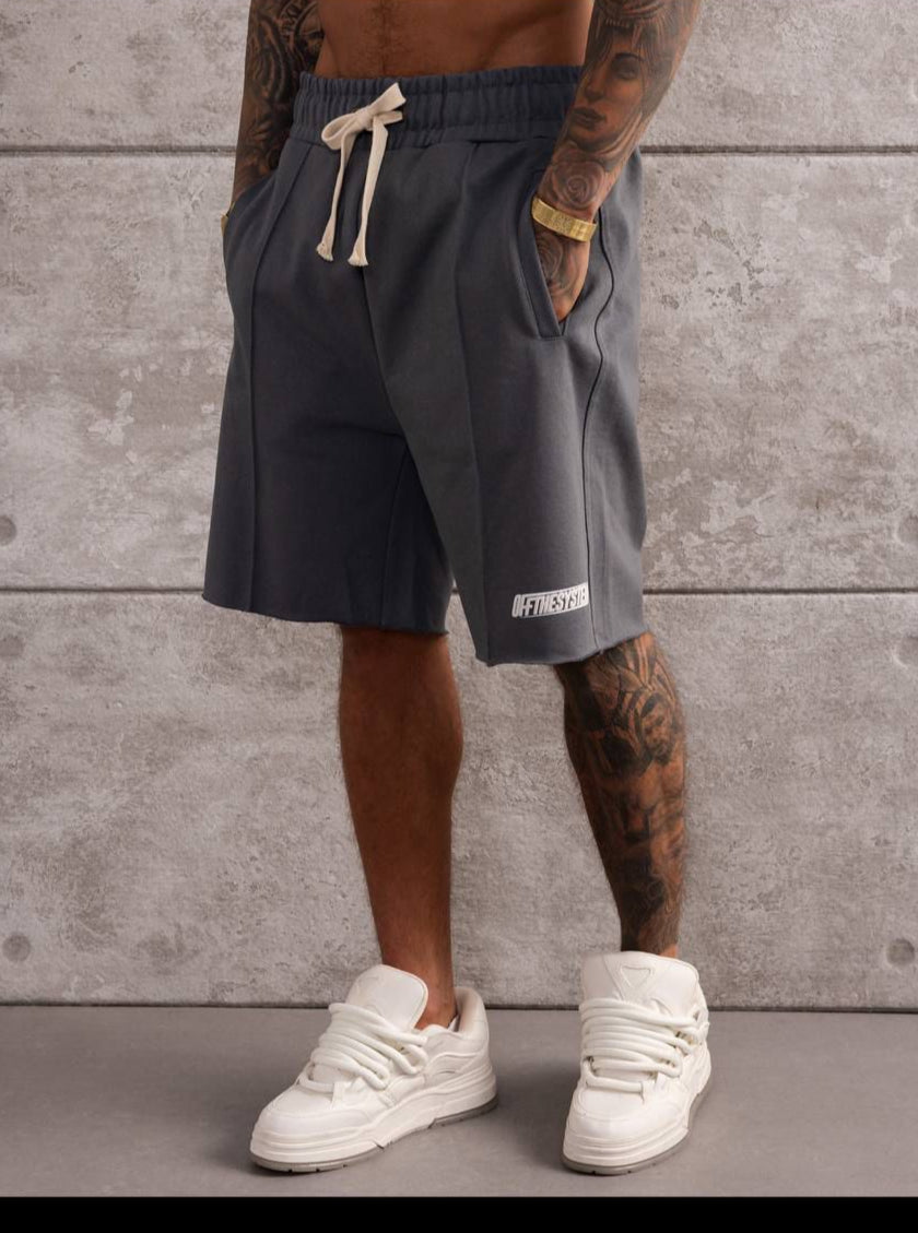 PANTALON SCURT BUMBAC TRAINING GRI "OFF THE SYSTEM"