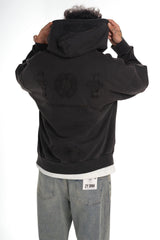 BADASS BLACK HERITAGE HOODIE – Washed Edition