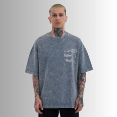 BADASS “SOCRATE REBEL” – T-Shirt Oversized 100% Cotton GREY
